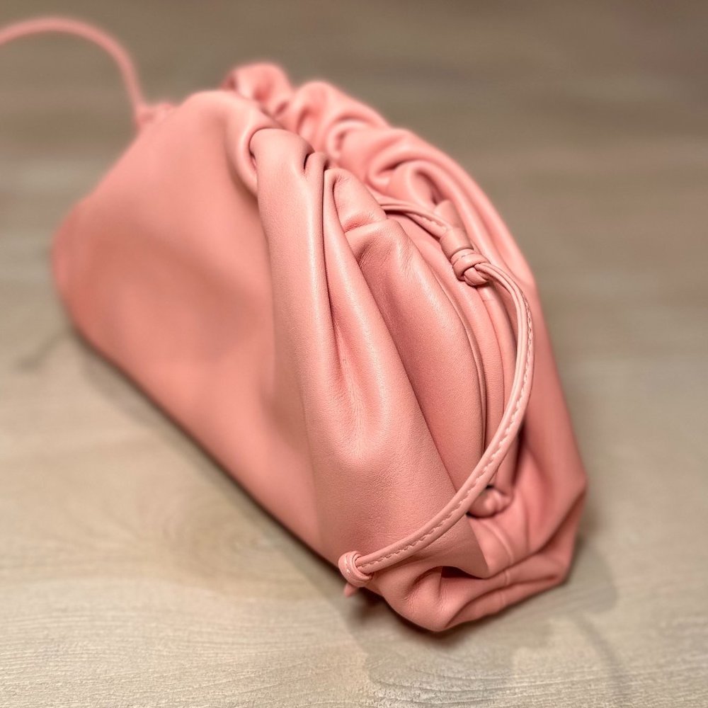 NEW IN BOX Bottega Veneta Mini Pouch Coral